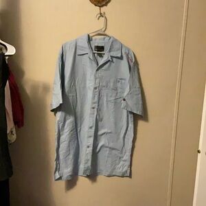 FUBU Light Blue Casual Button Down Shirt